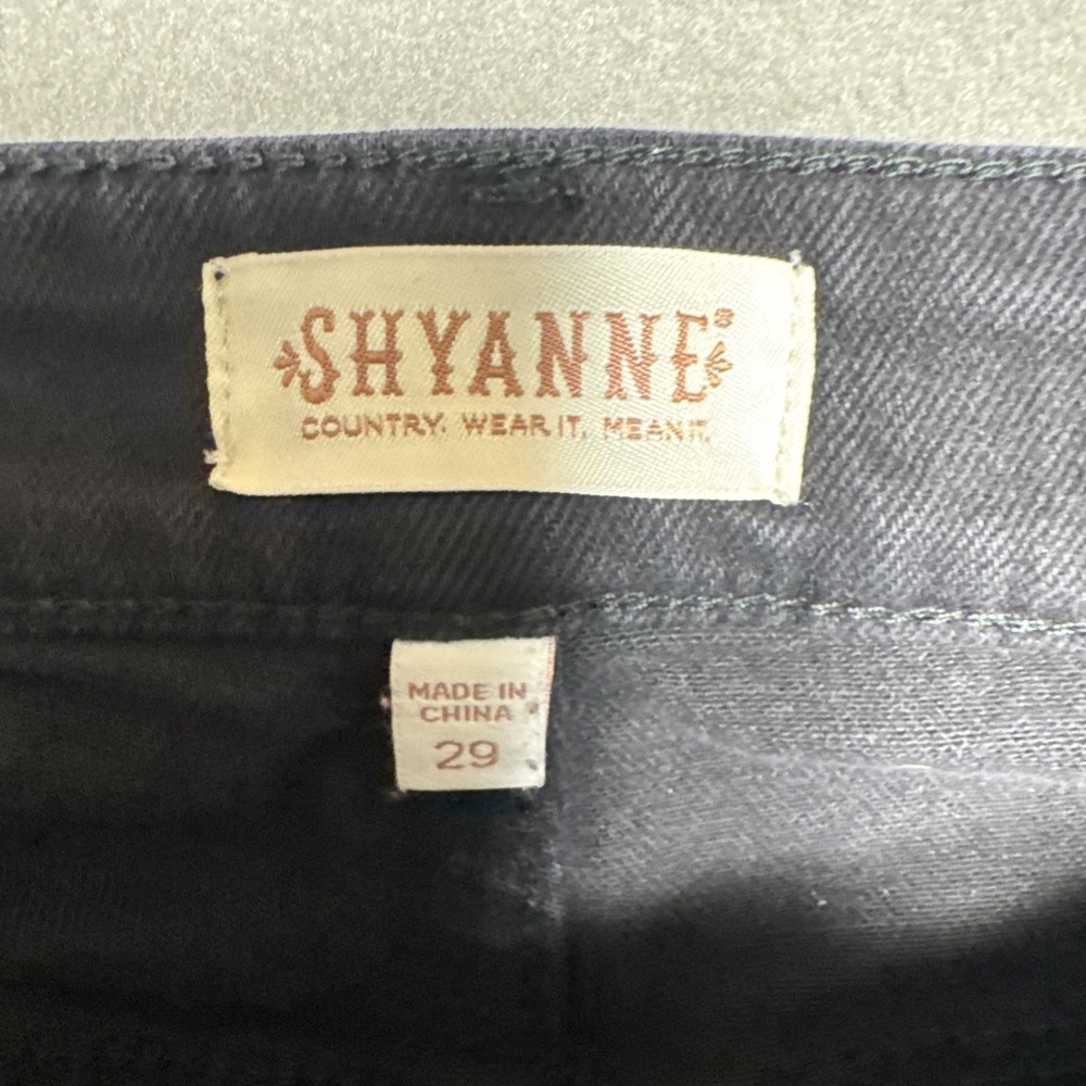 Shyanne Jeans‎ Womens 29x34 (29x31) Black Flare Country Western Cowgirl Stretch - Picture 7 of 12